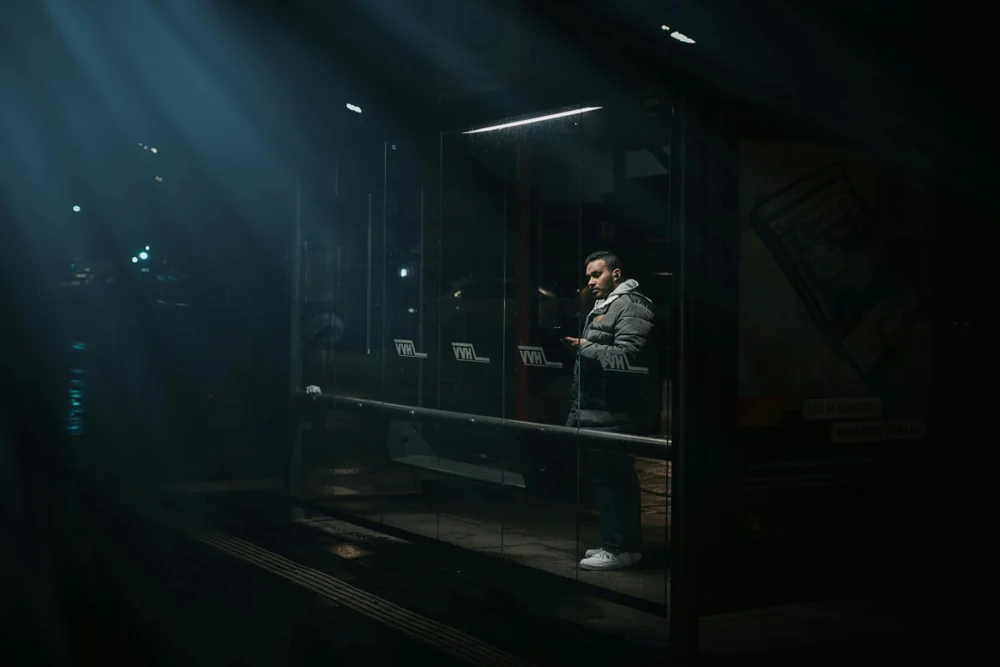 Cinematic dramatic scene